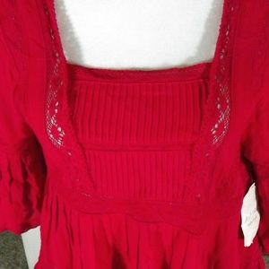 NWT Altar'd State Red Blouse Size M